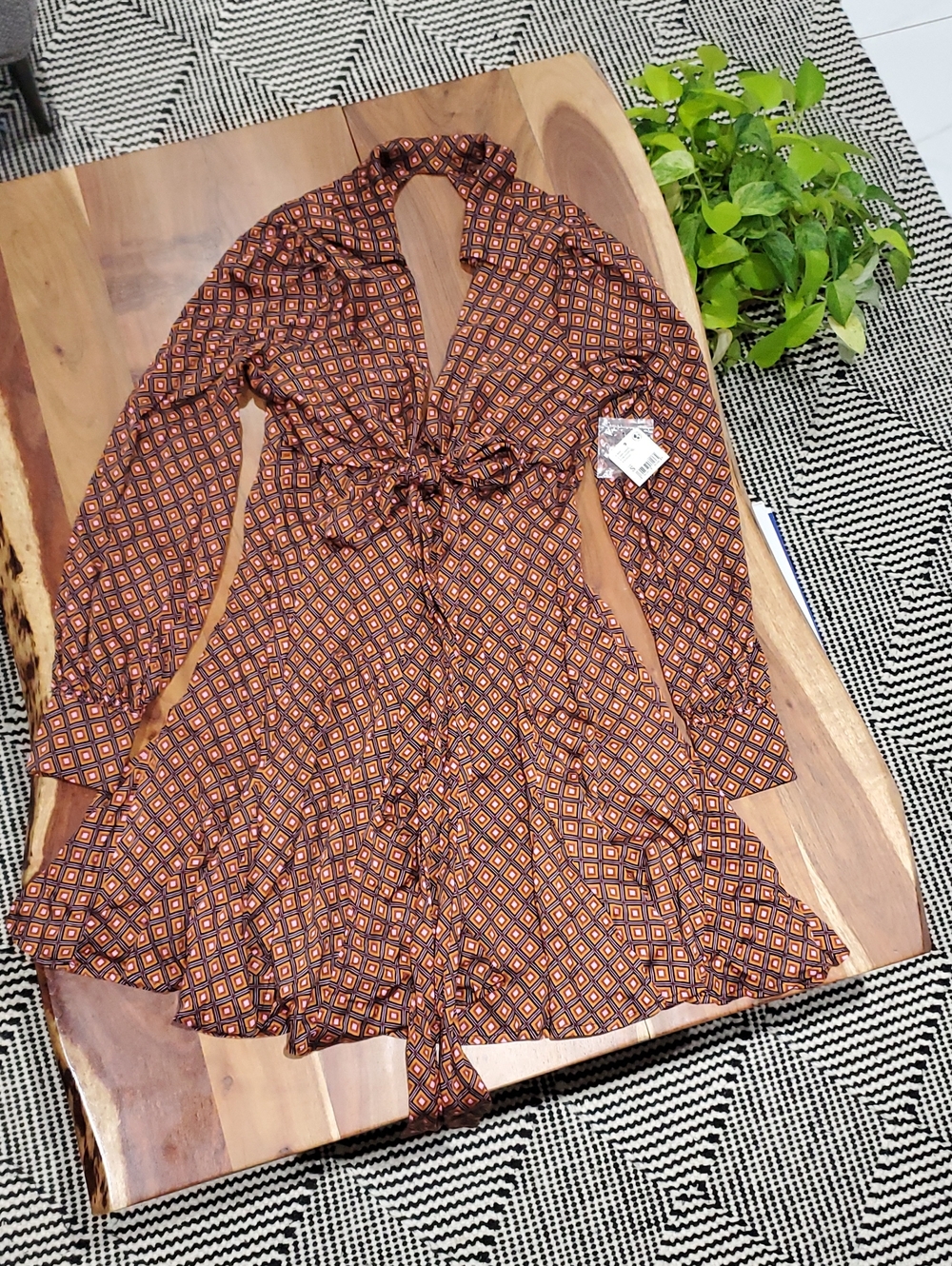 FREE PEOPLE Urban Outfitters Boho Vintage 70s Style Flirty Collared Flare Skirt